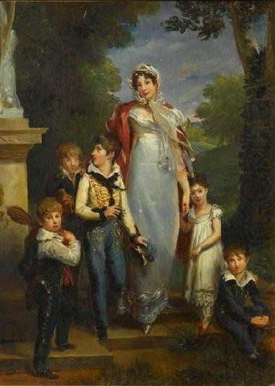 Portrait de la marechale Lannes et ses enfants, Francois Pascal Simon Gerard